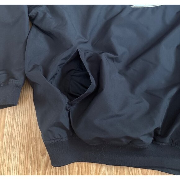 Nike Carolina Hurricanes Windbreaker XXL Pullover Jacket Black Red NHL Hockey - Picture 4 of 10